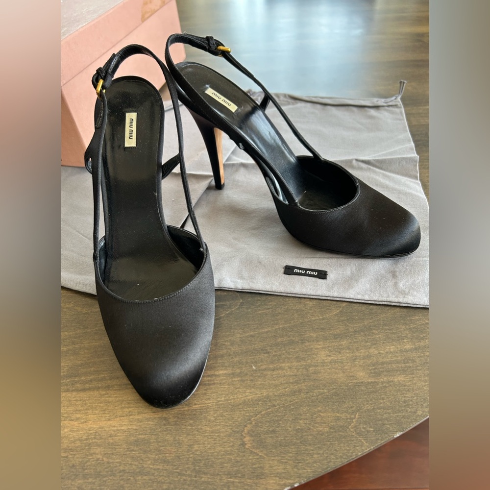 MIU MIU sling back sandals
